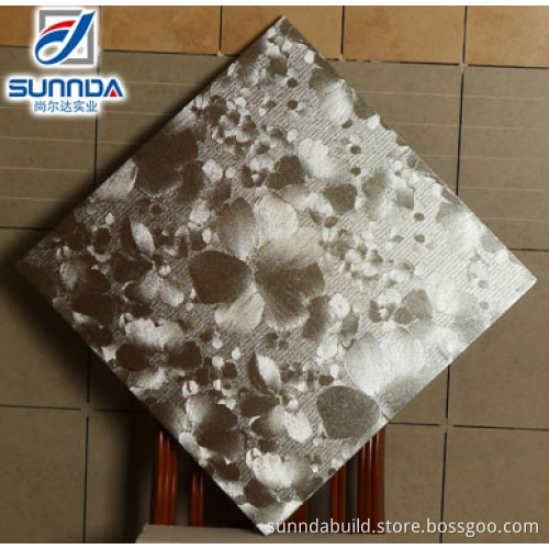 Metallic finish porcelain floor and wall tile for bathroom, bedroom, sitting room
